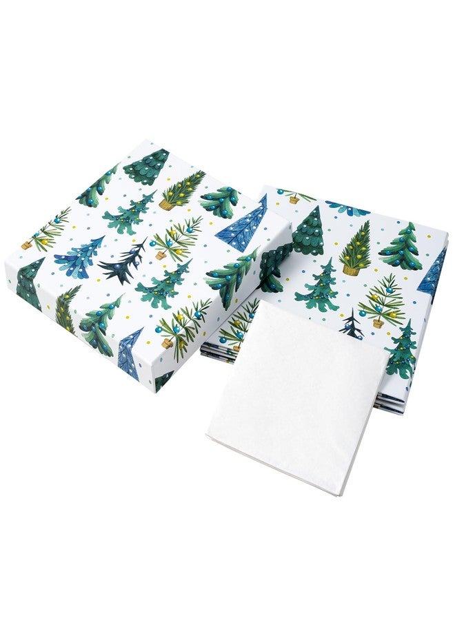 WRAPAHOLIC 9" Christmas Gift Box with Lid - Luminous Xmas Tree Design Gift Box and 2 Pcs Tissue Paper for Christmas, Holiday, Party, Gift Giving and More - Image 3